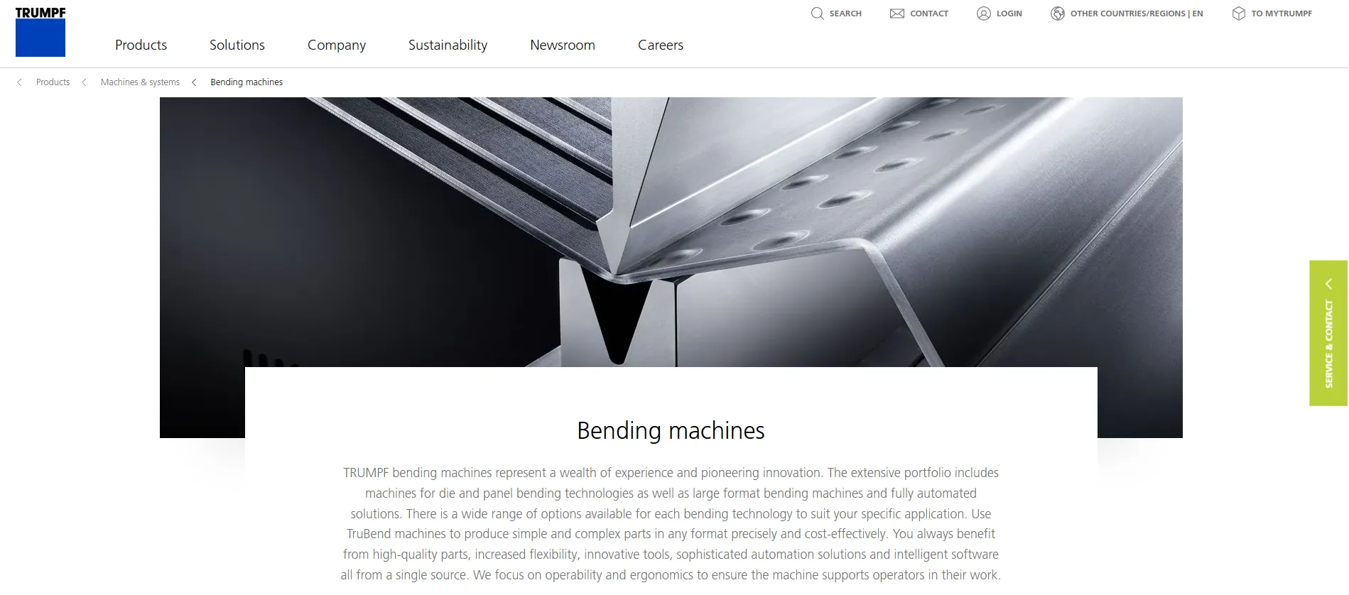 TRUMPF German Press Brake Manufacturer